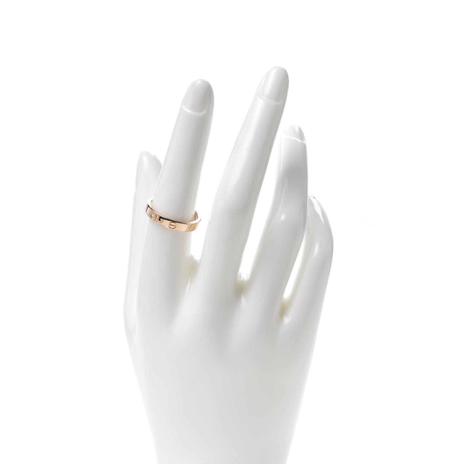 Cartier 18K Pink Gold 3.5mm LOVE Wedding Band Ring 56 7.5 2 of 4