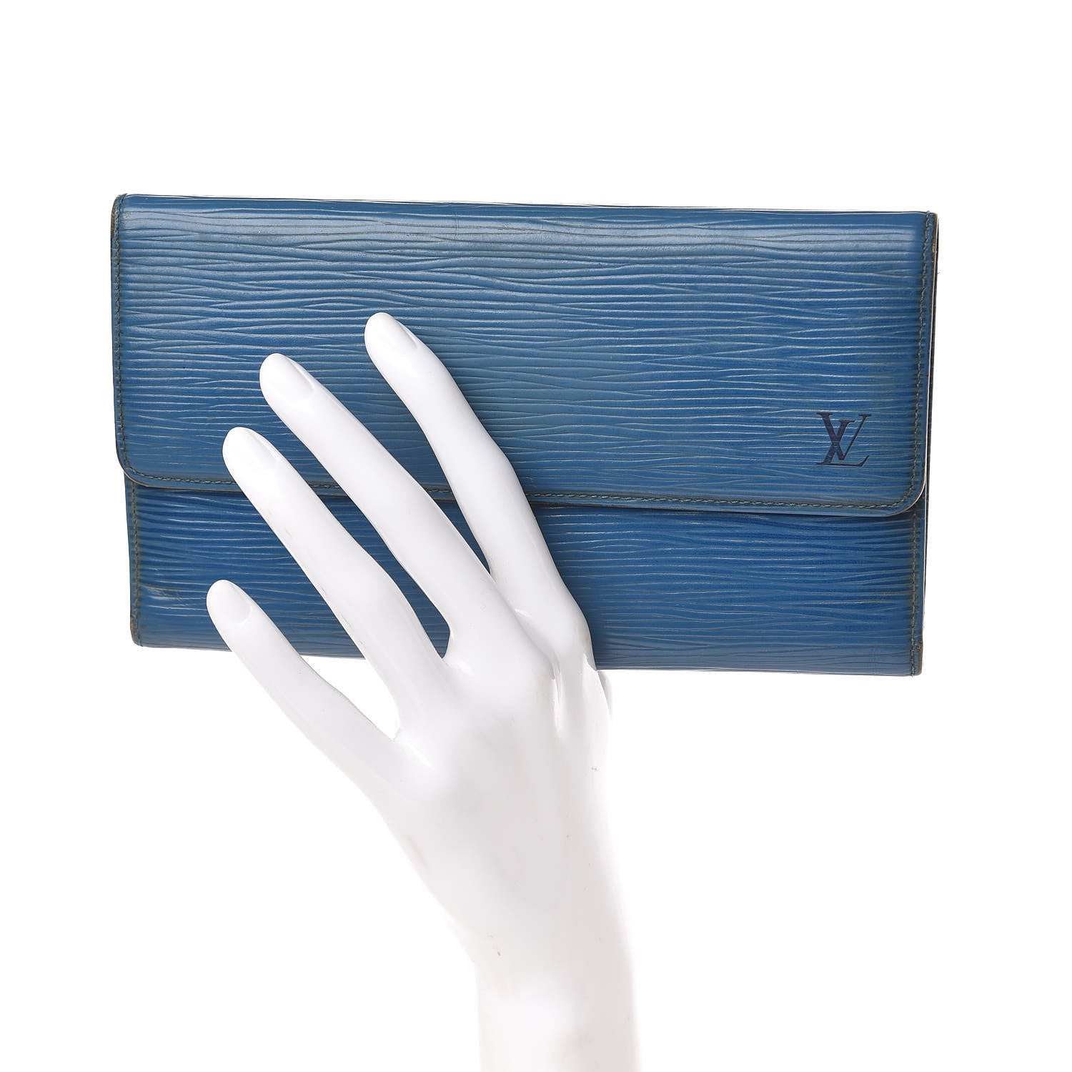 Louis Vuitton Epi Sarah Wallet Cyan 2 of 11