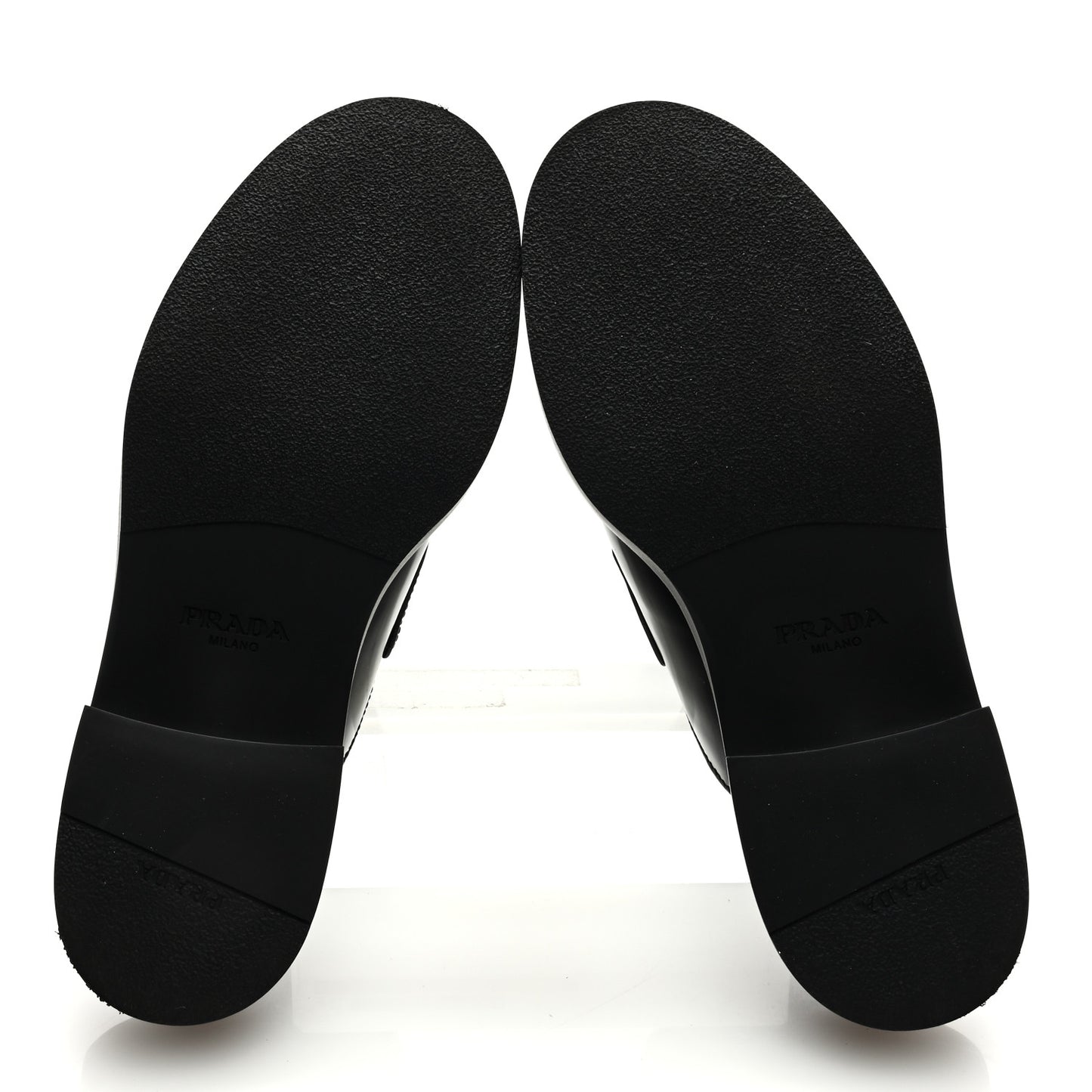 Spazzolato Metal Triangle Logo 40mm Loafer Mules 36.5 Black