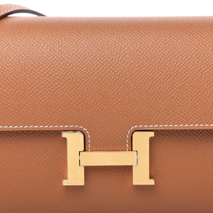 Hermes Epsom Constance Long Wallet To Go Gold 9 of 10