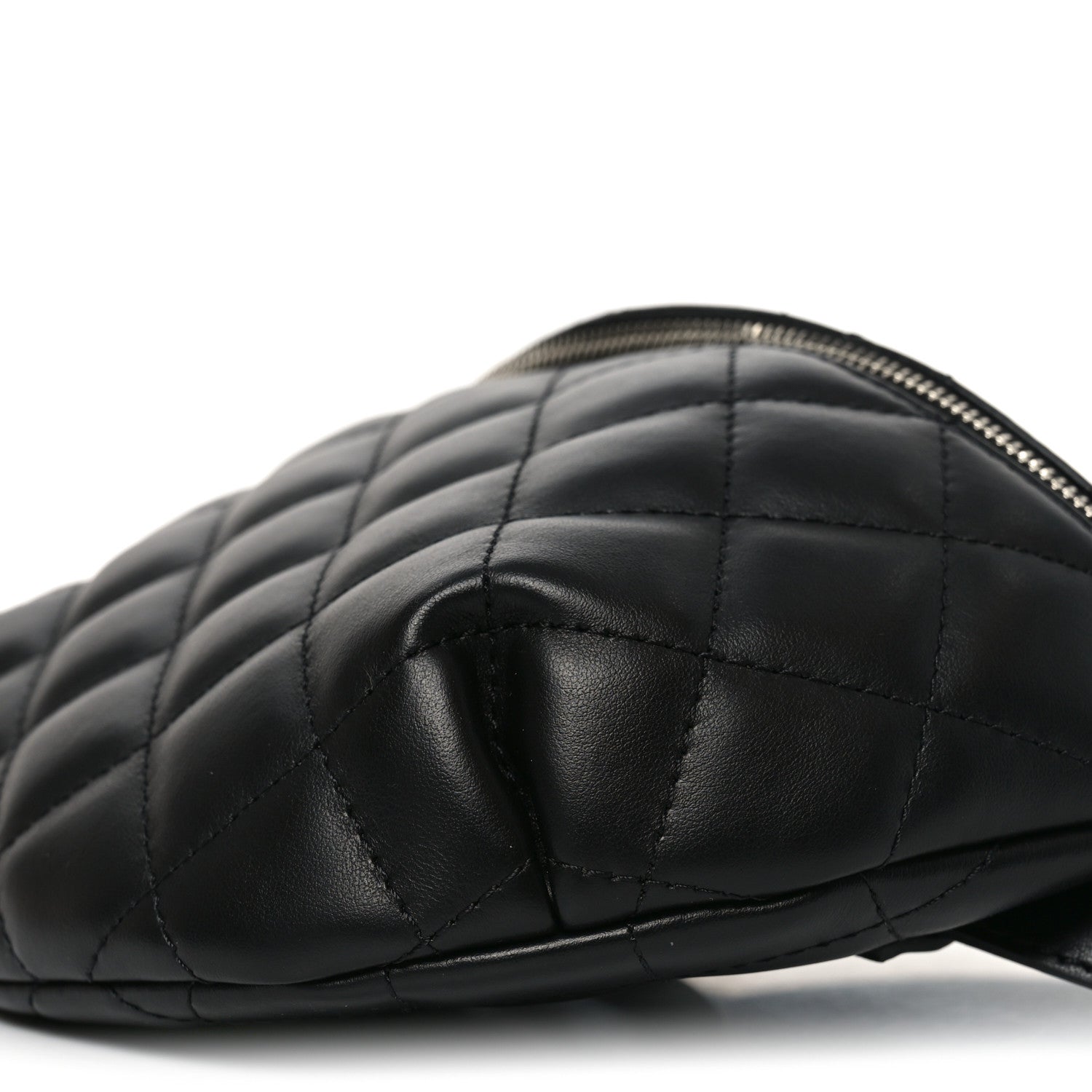 Chanel Calfskin Quilted Waist Belt Bag Black 9 of 9