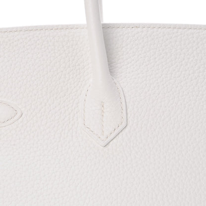 Hermes Taurillon Clemence Birkin 35 White 28 of 34