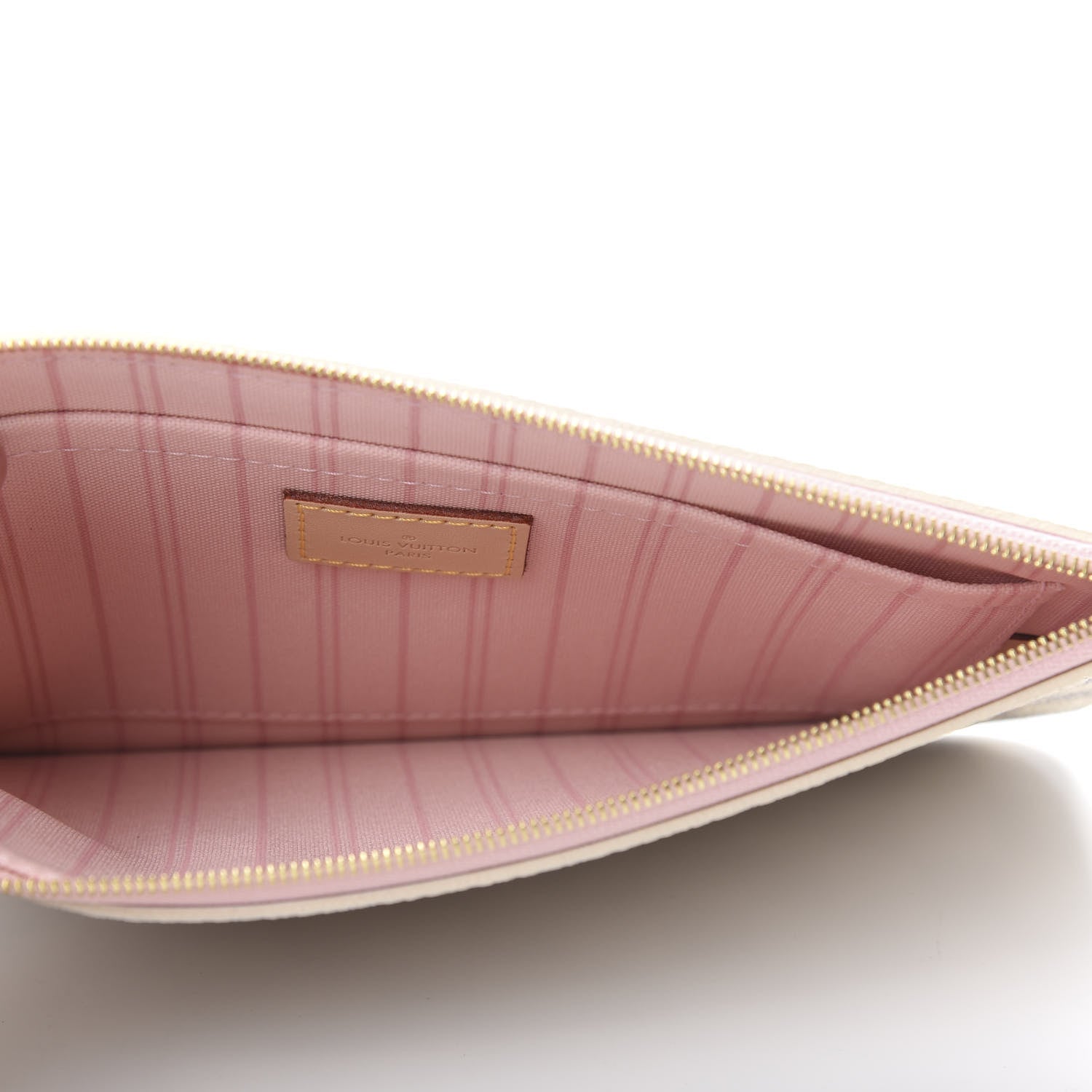 Louis Vuitton Damier Azur Neverfull MM GM Pochette Rose Ballerine 5 of 6