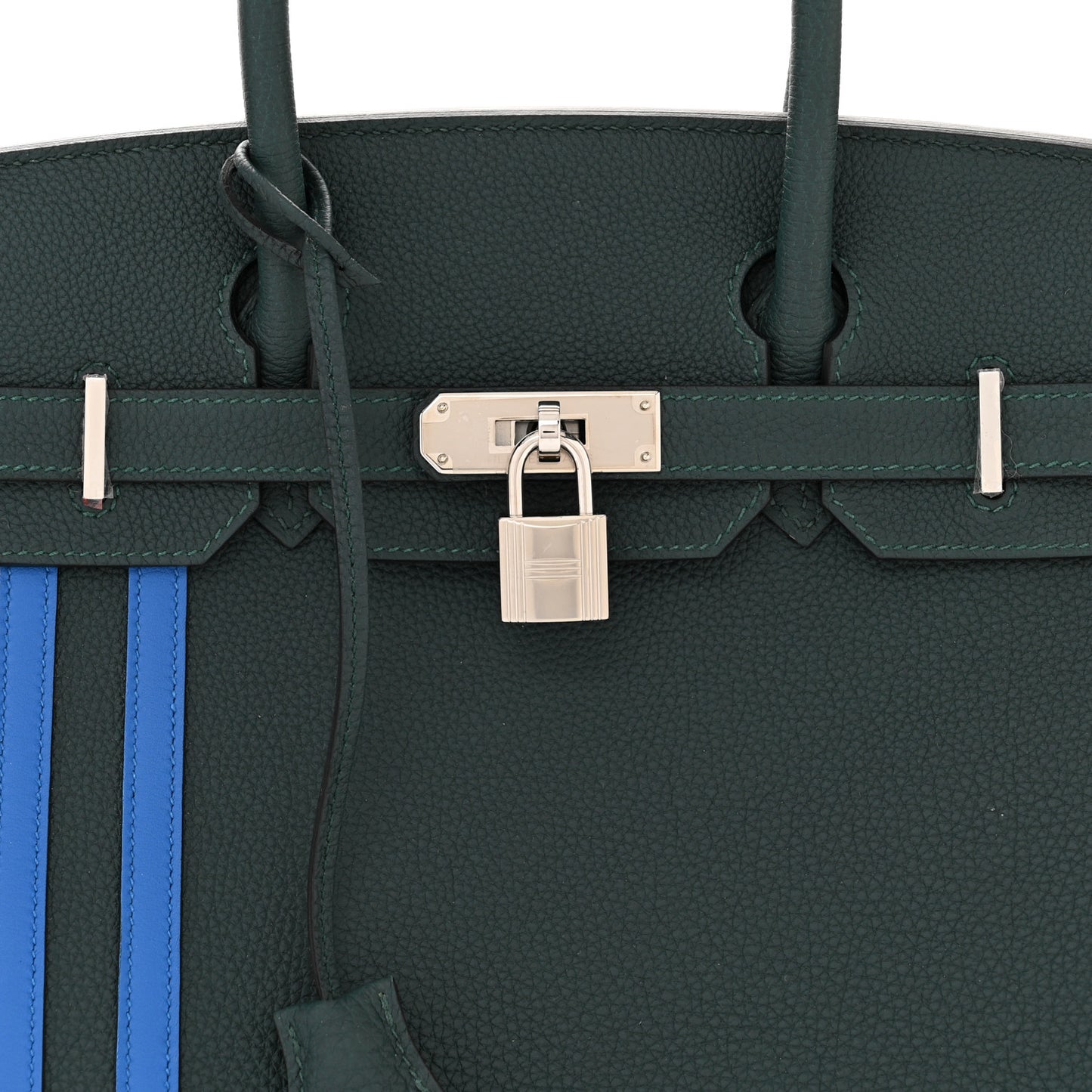 Togo Swift Officier Birkin 30 Vert Cypress Bleu Zellige