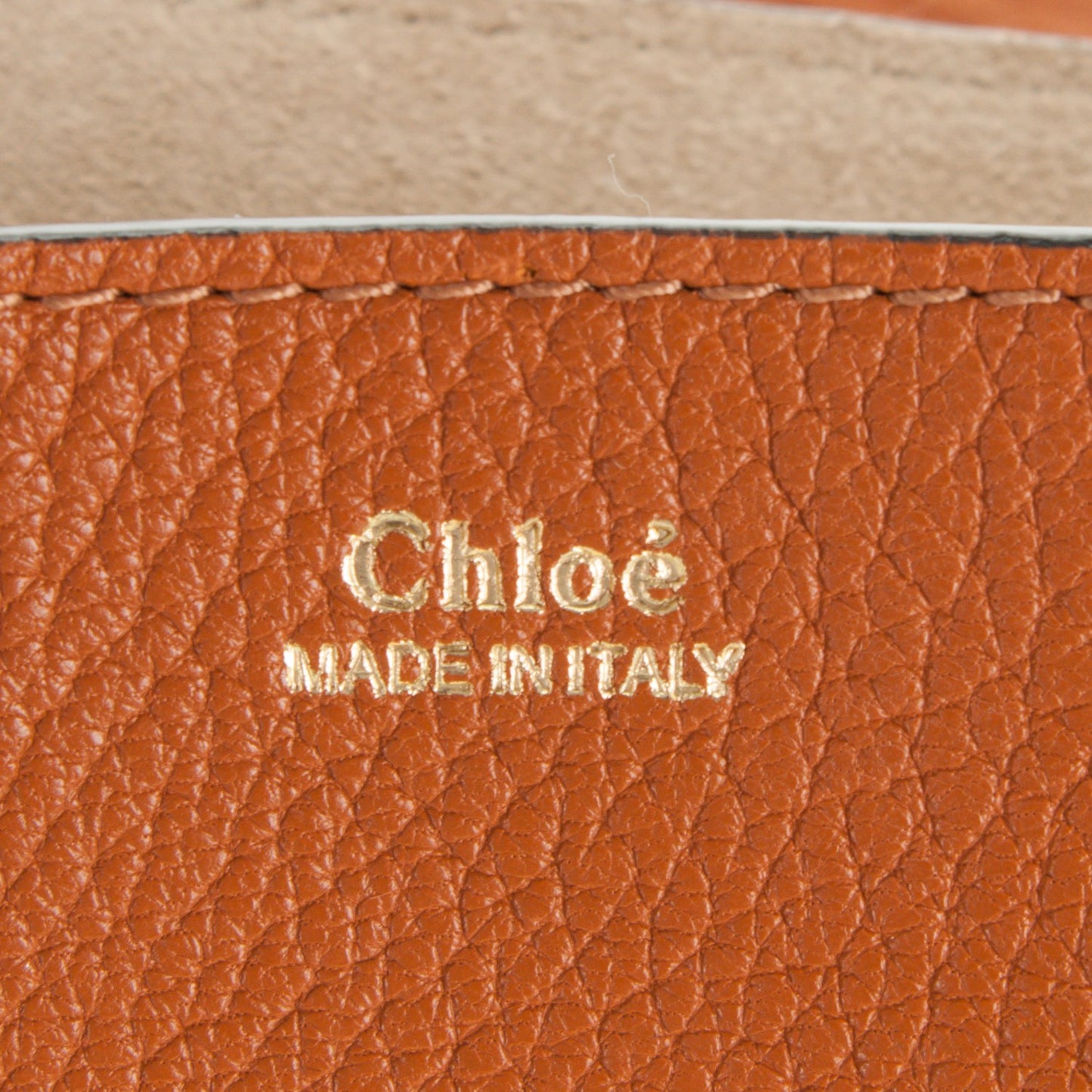Grained Lambskin Drew Shoulder Bag Caramel