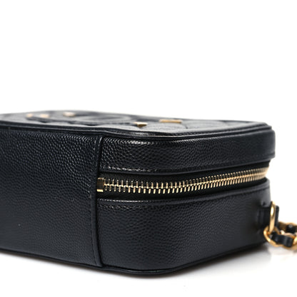 Chanel Caviar Quilted CC Filigree Vanity Clutch With Chain Black 10 of 10