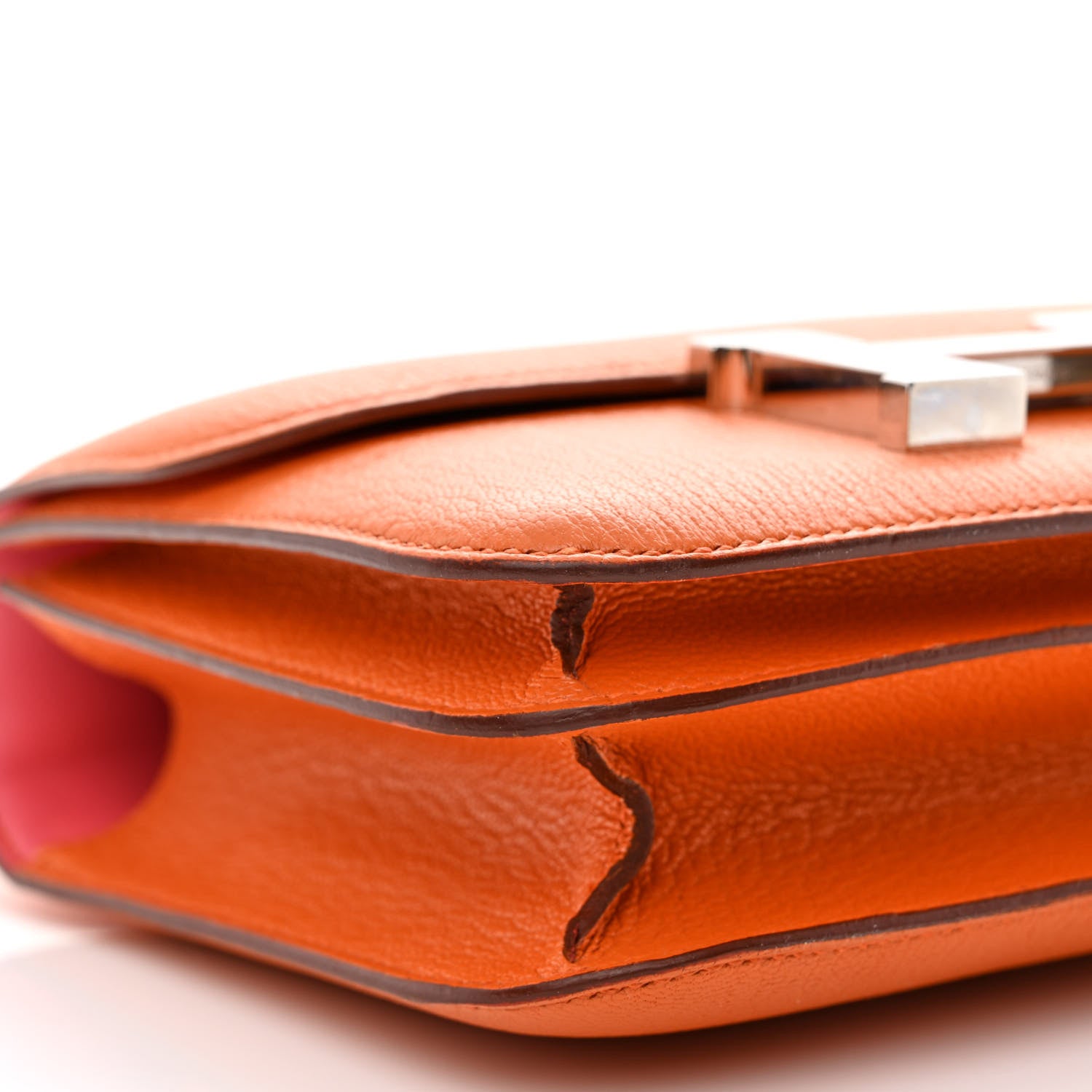 Hermes Chevre Mysore Verso Constance 18 Orange Rose Lipstick 9 of 11