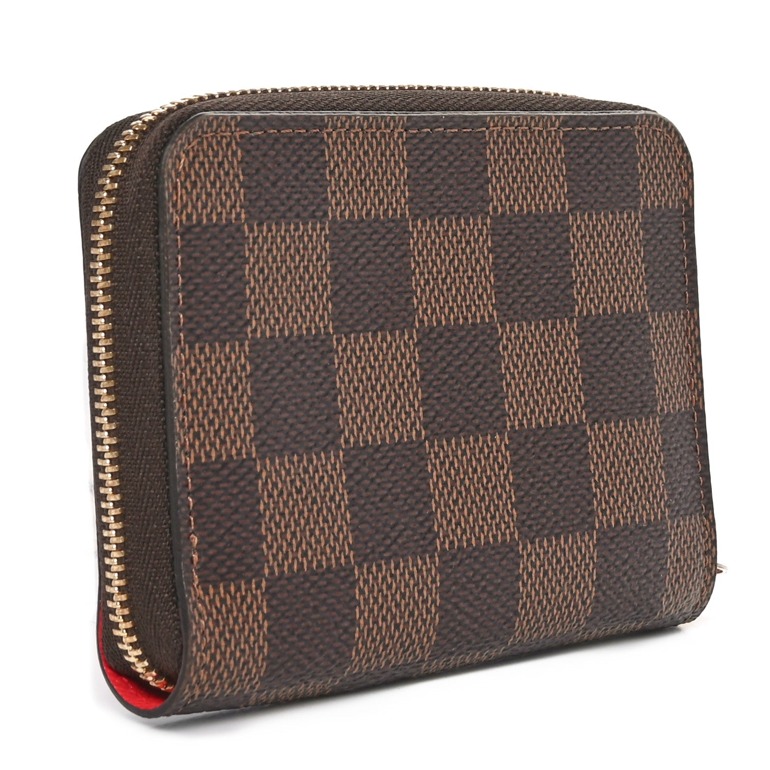 Louis Vuitton Damier Ebene 2021 Christmas Animation London Zippy Coin Purse Red 3 of 10