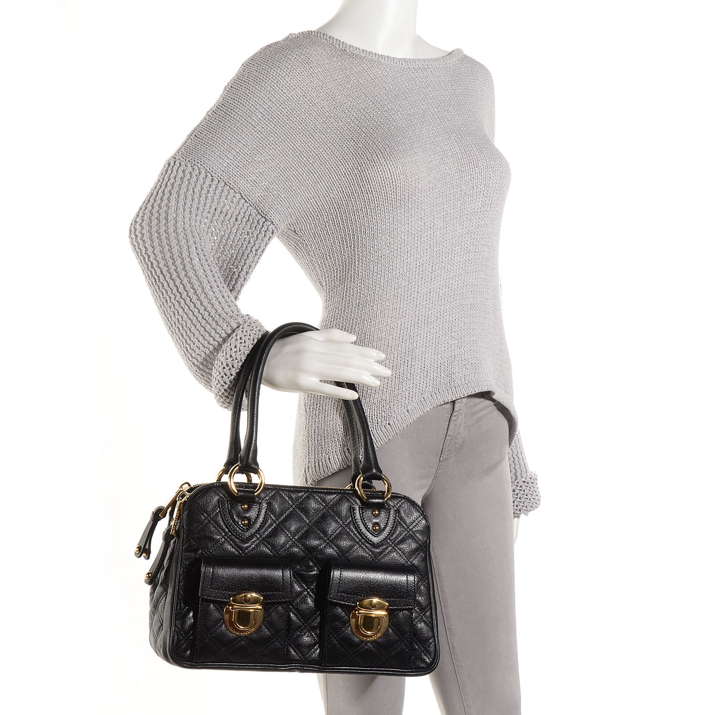 Calfskin Quilted Blake Black
