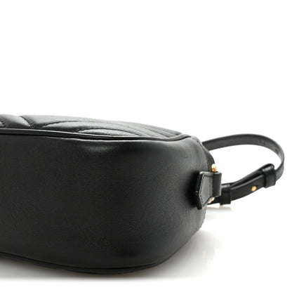 Gucci Calfskin Matelasse Small GG Marmont Chain Shoulder Bag Black 10 of 10