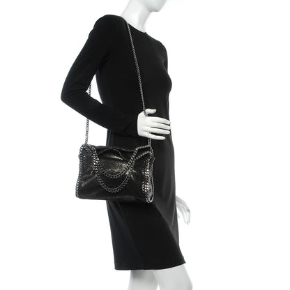 Stella McCartney Shaggy Deer Mini Falabella Fold Over Tote Ruthenium 2 of 8