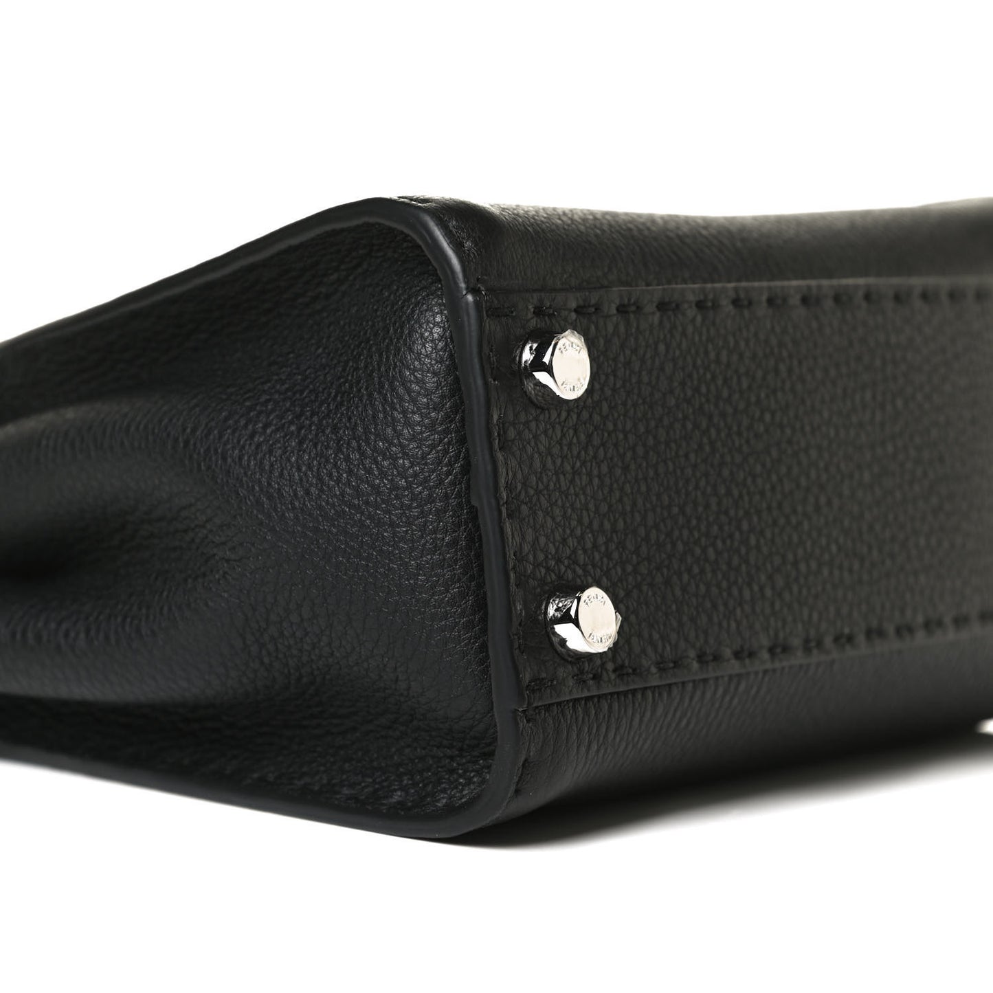 Cuoio Romano Selleria Bi-Color Mini Peekaboo Iconic Satchel Black Mou