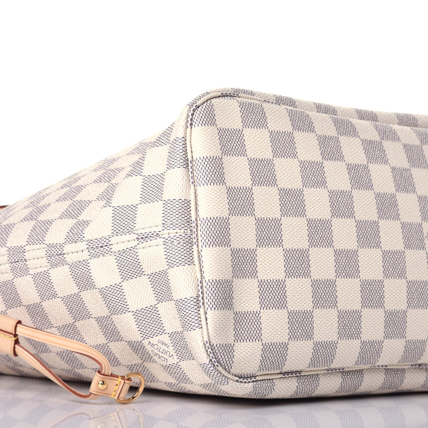 Louis Vuitton Damier Azur Neo Neverfull MM Rose Ballerine 7 of 9