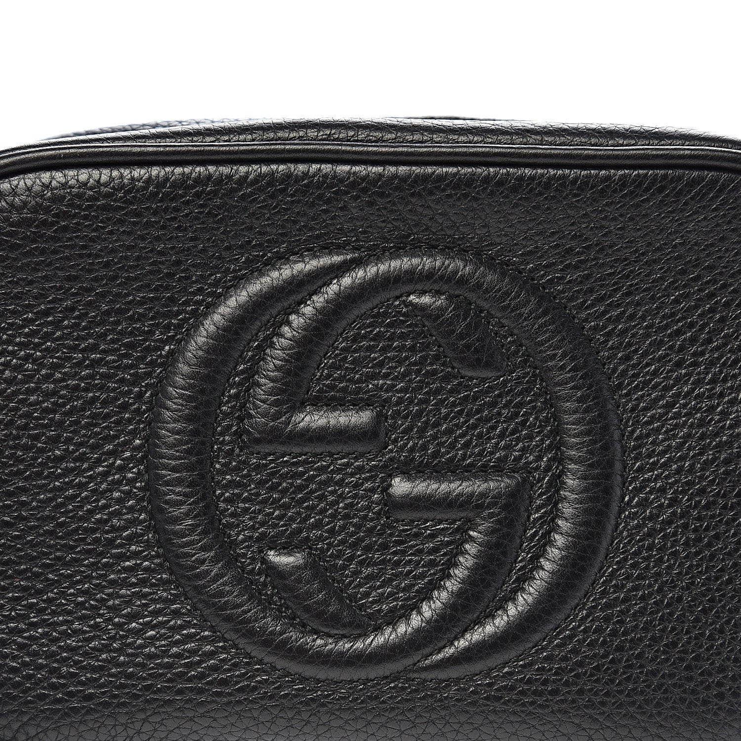 Gucci Pebbled Calfskin Mini Soho Disco Bag Black 9 of 9