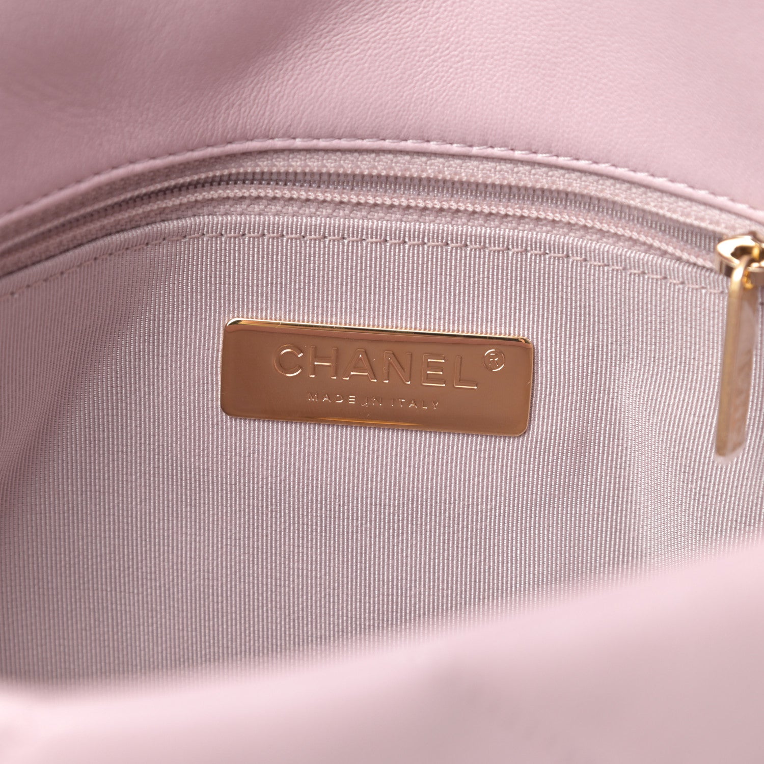 Chanel Lambskin Quilted Medium Chanel 19 Flap Light Pink 6 of 11