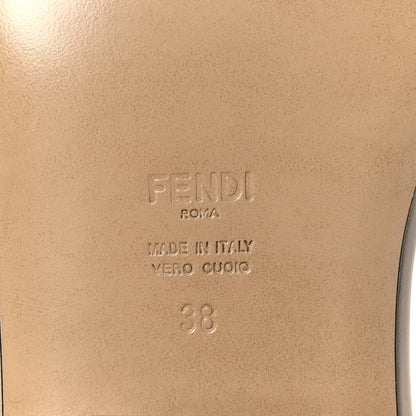 Fendi Nappa Baguette 60mm Slide Sandals 38 Buff 7 of 7