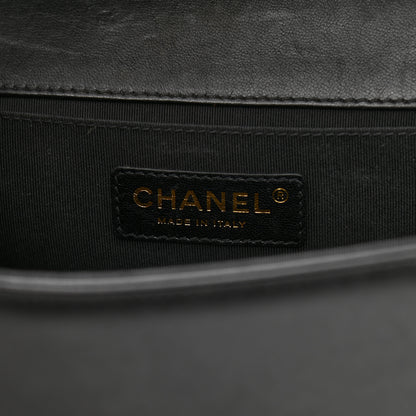 Chanel Lambskin Quilted Medium Boy Flap Black 6 of 15