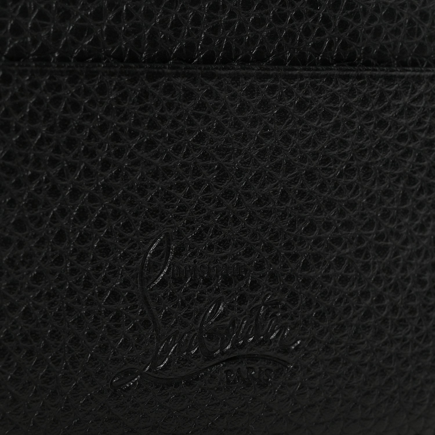 Christian Louboutin Calfskin Paris Spikes Kios Card Holder Black 6 of 8