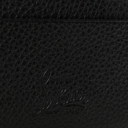 Christian Louboutin Calfskin Paris Spikes Kios Card Holder Black 6 of 8