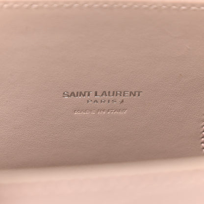 Saint Laurent Calfskin Crocodile Embossed Baby Sac De Jour Rose Antic 6 of 22