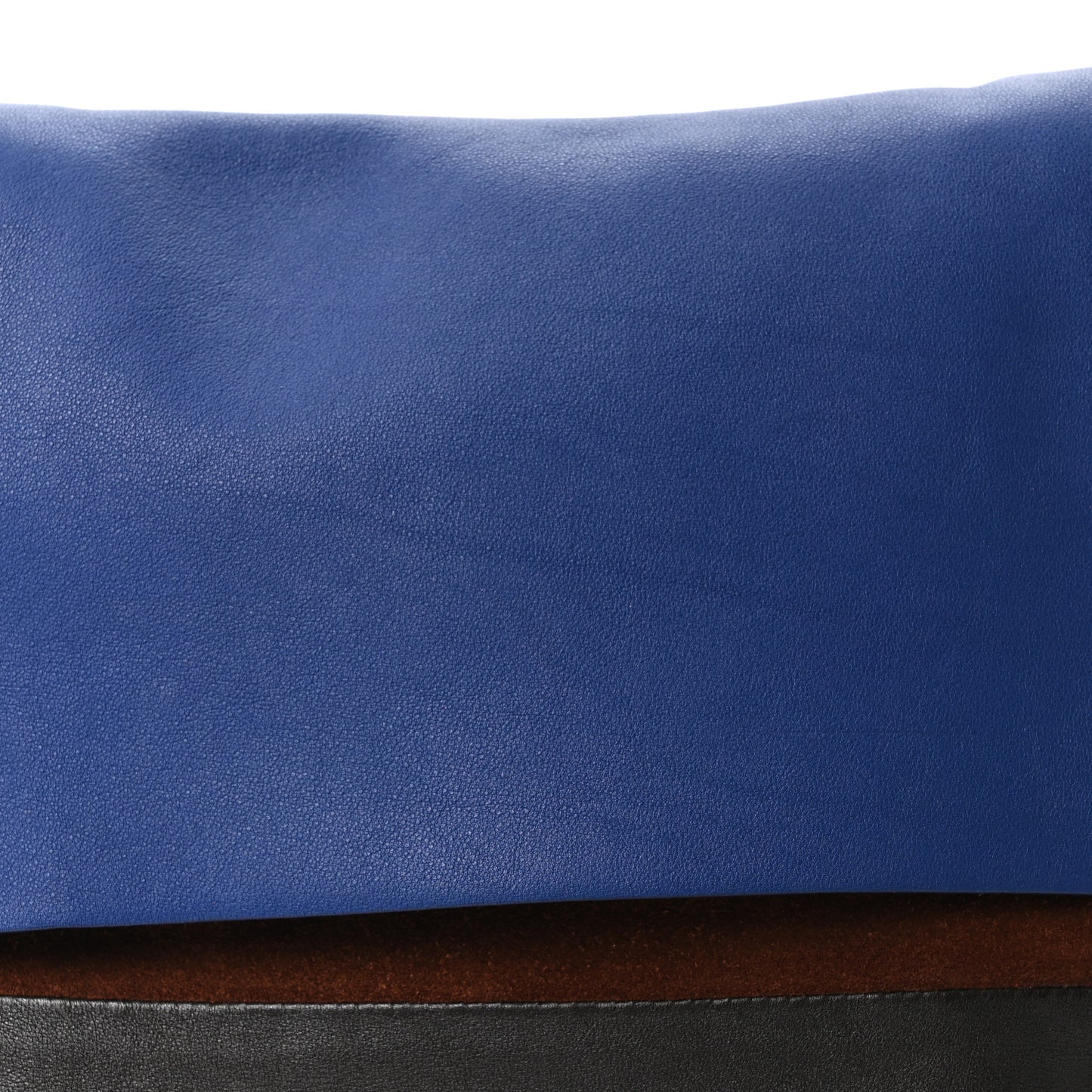Calfskin Suede All Soft Shoulder Bag Indigo