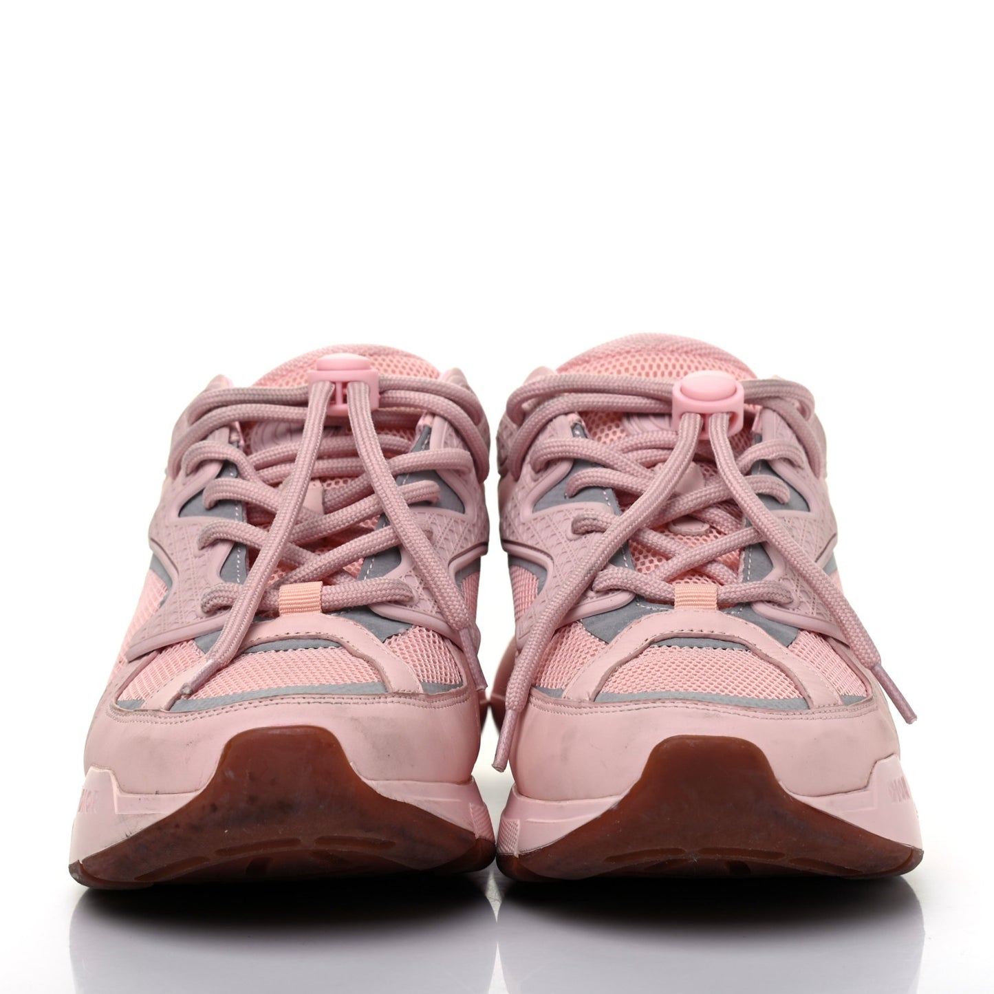 Calfskin Mesh Cannage B24 Low Top Sneakers 38 Pink