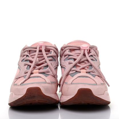 Christian Dior Calfskin Mesh Cannage B24 Low Top Sneakers 38 Pink 2 of 21