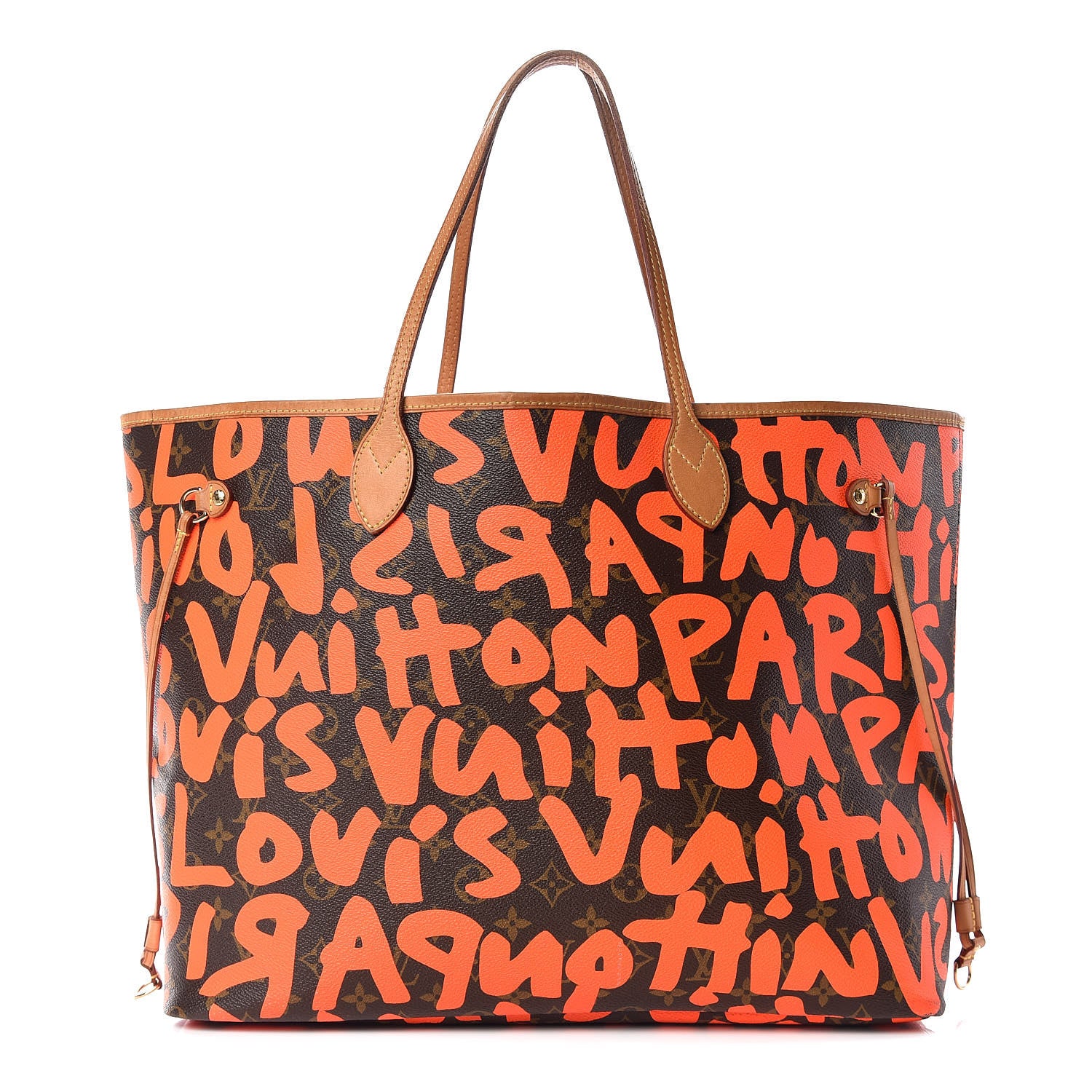 Louis Vuitton Monogram Graffiti Neverfull GM Orange 1 of 16