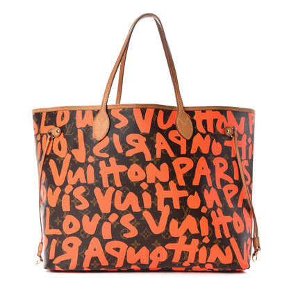 Louis Vuitton Monogram Graffiti Neverfull GM Orange 1 of 16