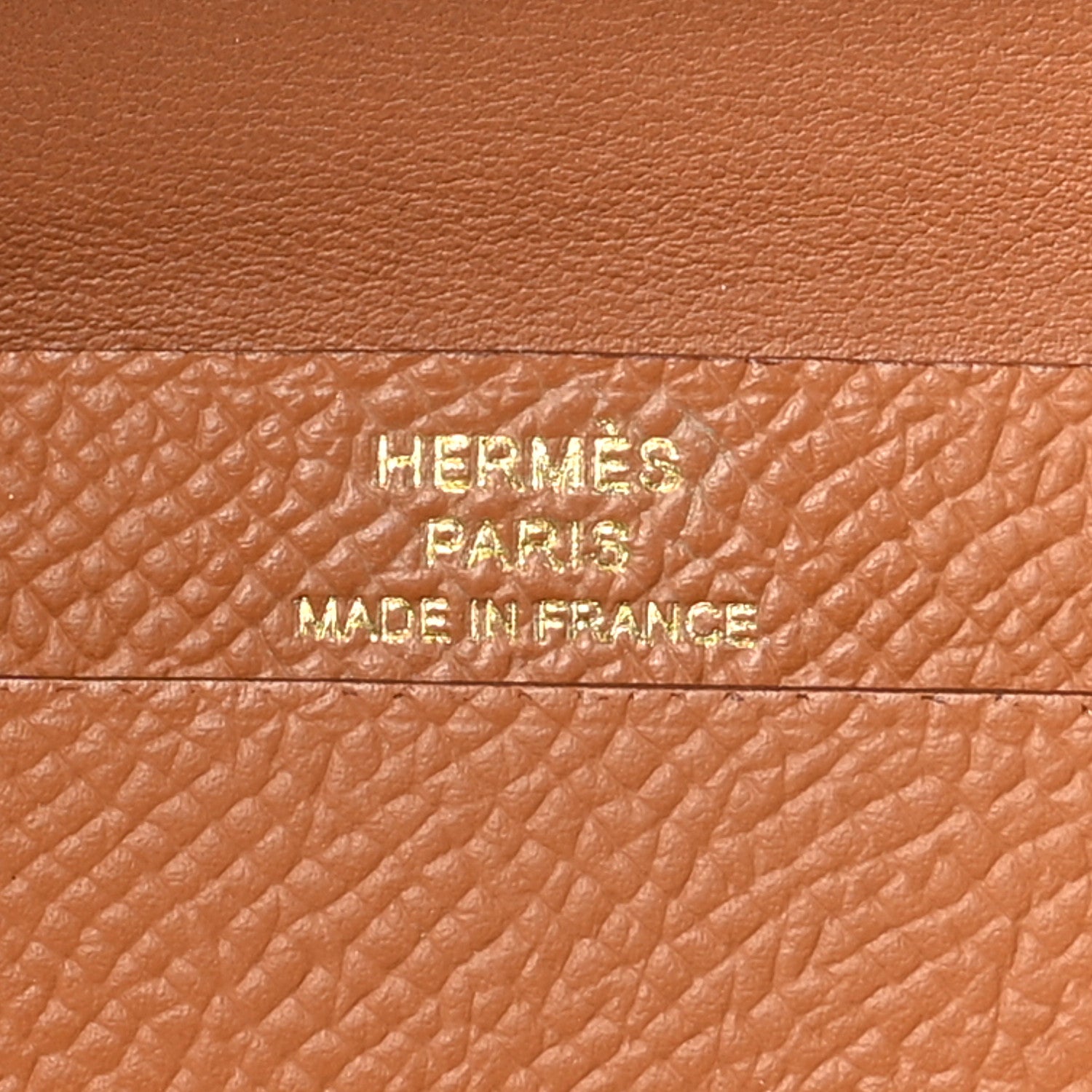 Hermes Epsom Bearn Card Holder Wallet Gold 8 of 11