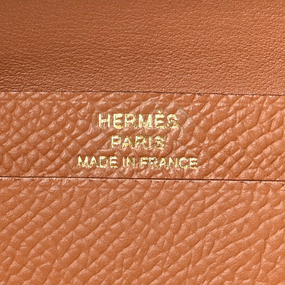 Hermes Epsom Bearn Card Holder Wallet Gold 8 of 11