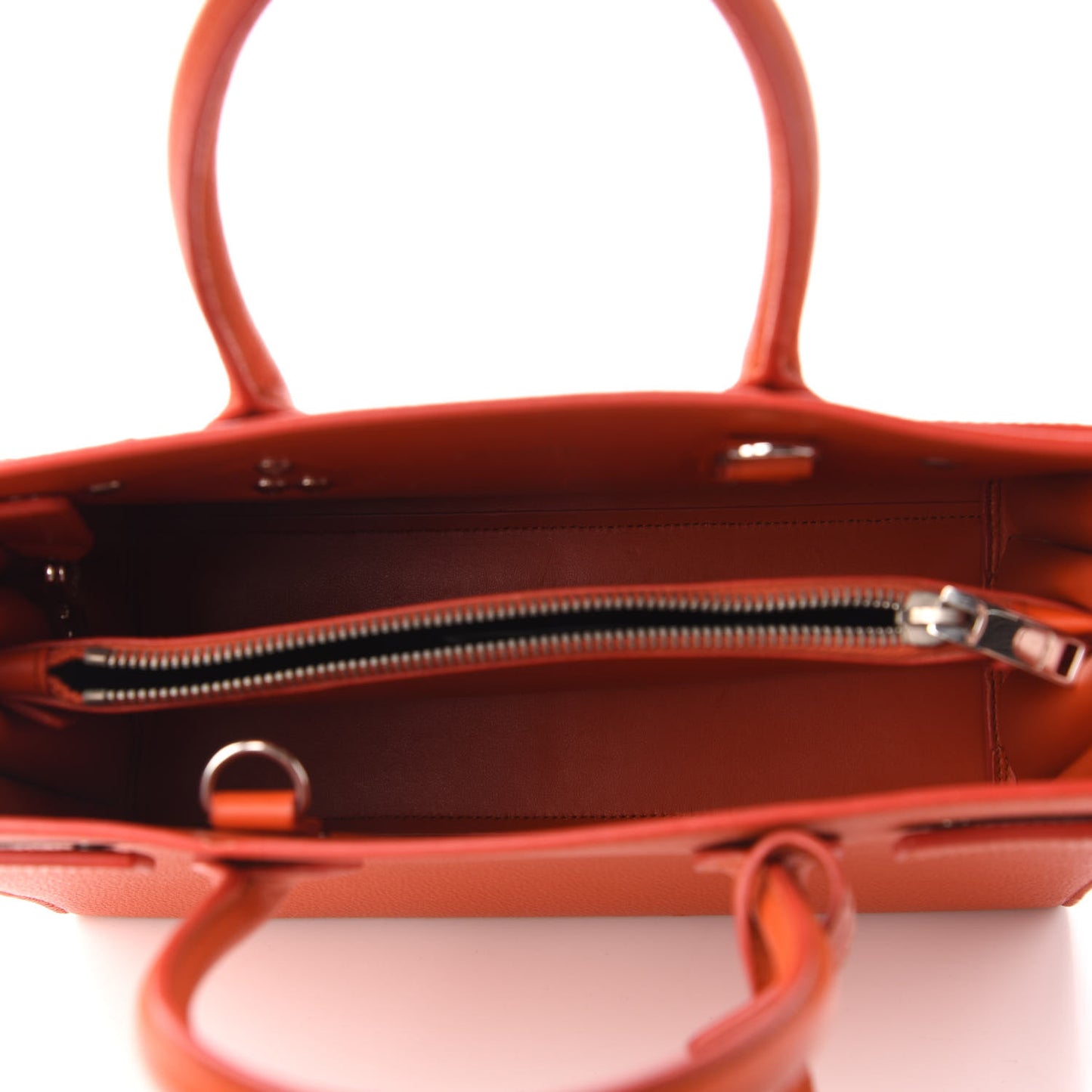 Grained Calfskin Baby Sac De Jour Mandarine