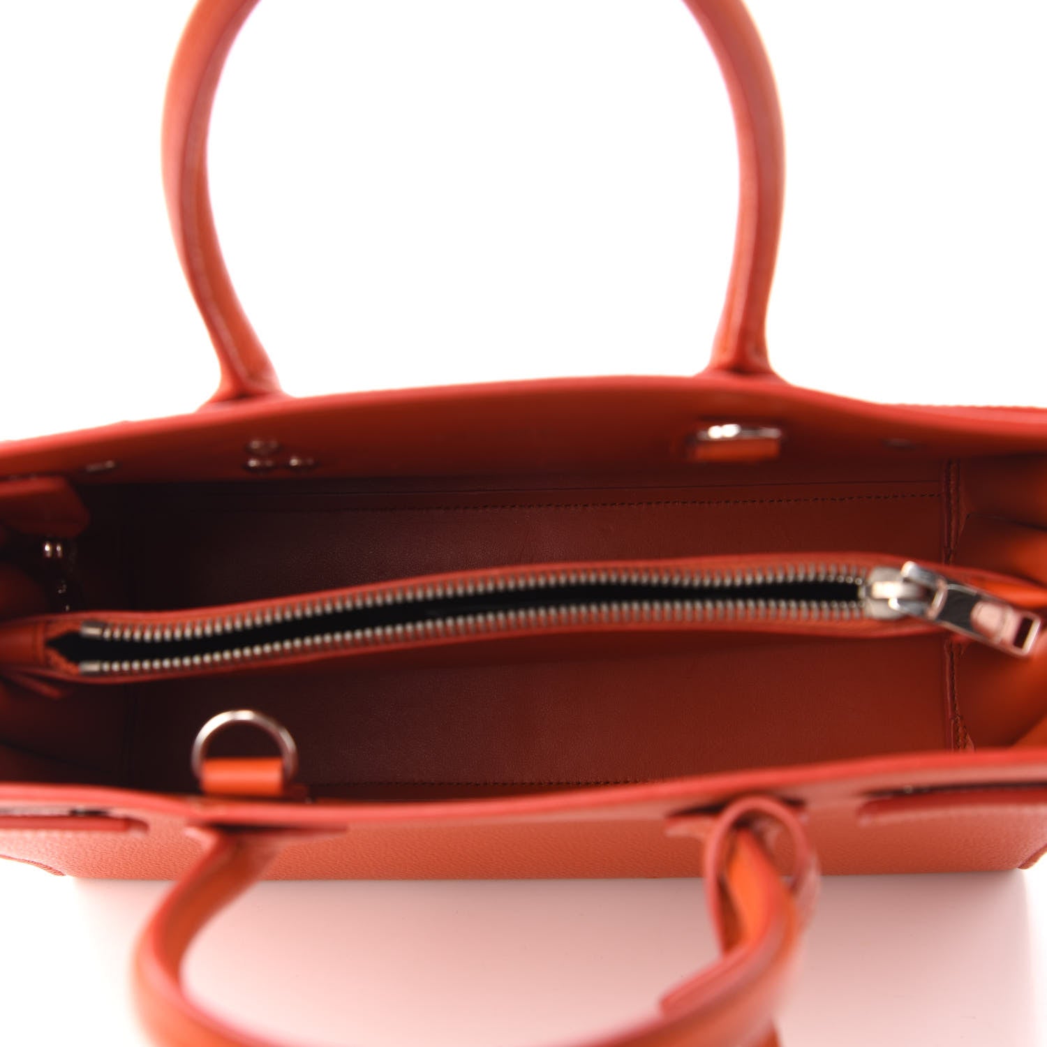 Saint Laurent Grained Calfskin Baby Sac De Jour Mandarine 5 of 13