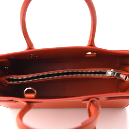 Saint Laurent Grained Calfskin Baby Sac De Jour Mandarine 5 of 13