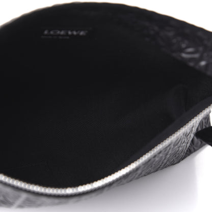 Loewe Calfskin Embossed Repeat T Pouch Black 5 of 10