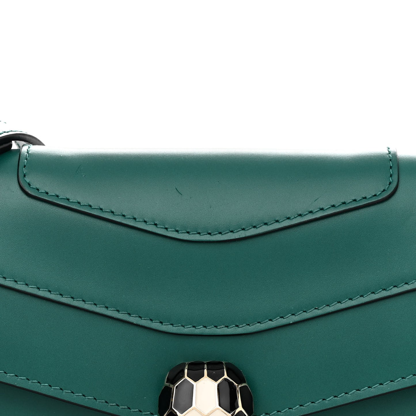 Calfskin Serpenti Forever Shoulder Bag Emerald Green
