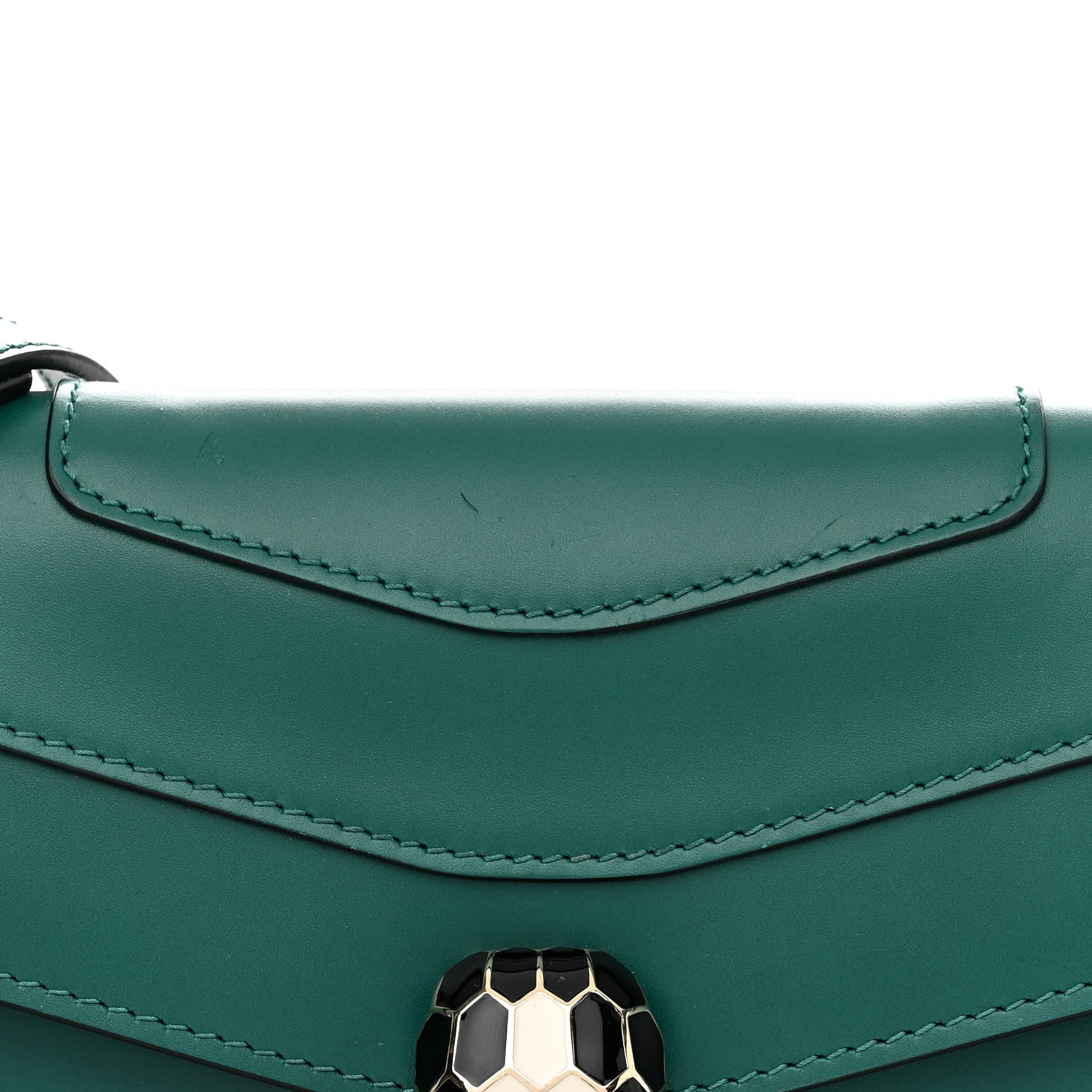 Bulgari Calfskin Serpenti Forever Shoulder Bag Emerald Green 11 of 11