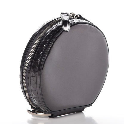 3.1 Phillip Lim 3.1 Metallic Calfskin Alix Circle Clutch Gunmetal 3 of 6