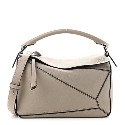 Loewe Calfskin Small Puzzle Bag Light Oat 1 of 9