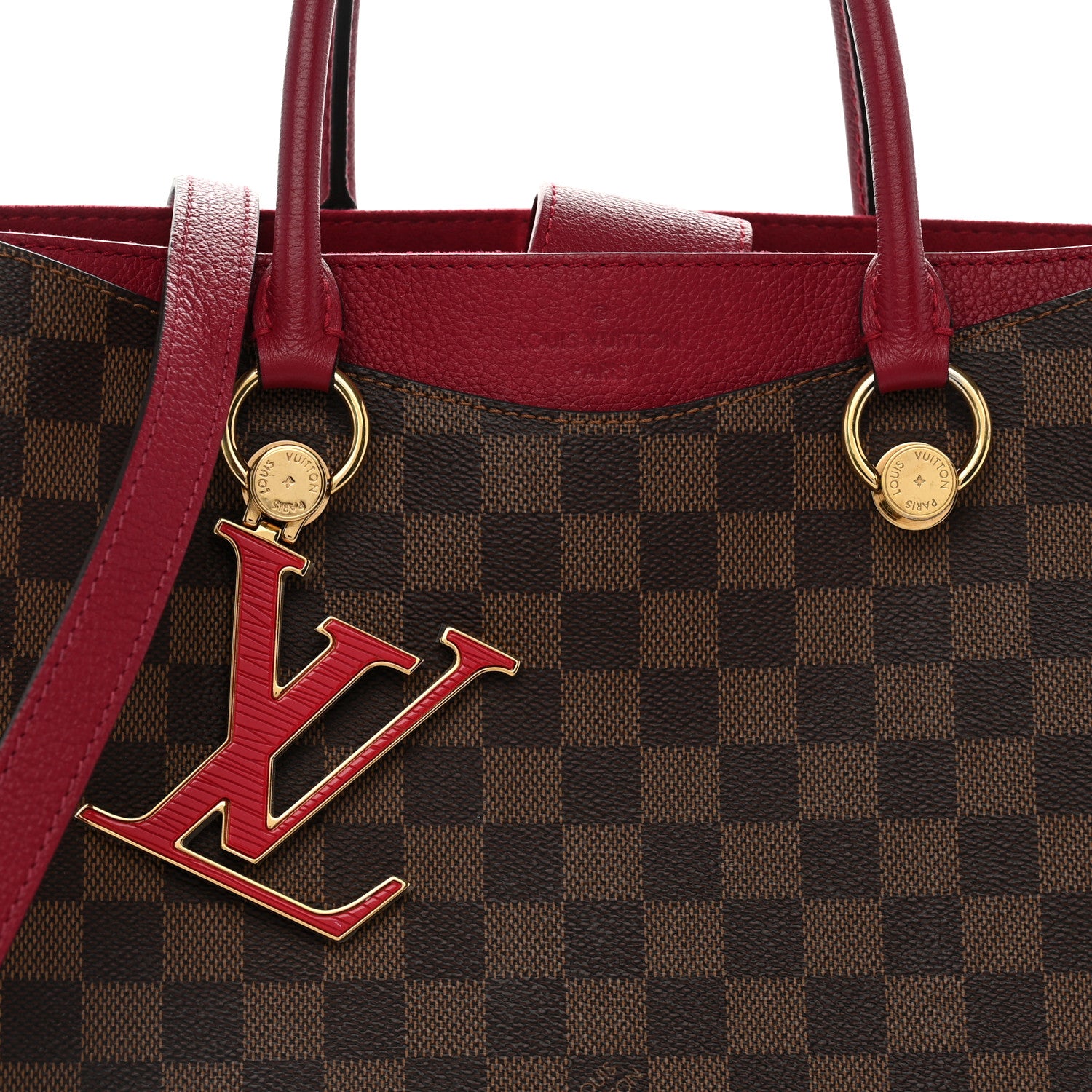 Louis Vuitton Damier Ebene LV Riverside Lie De Vin 7 of 9