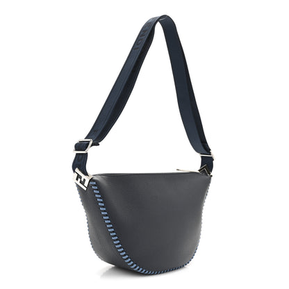 Fendi Vitello Cher Threading Small Melon Bag Dark Nuit 3 of 10