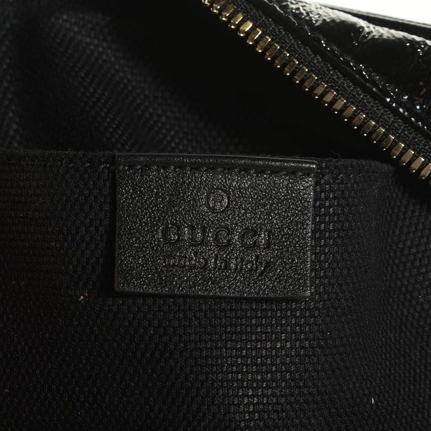 Soft Patent Small Soho Disco Bag Black