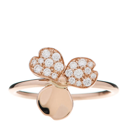 Tiffany 18K Rose Gold Diamond Paper Flowers Ring 52 6 1 of 5