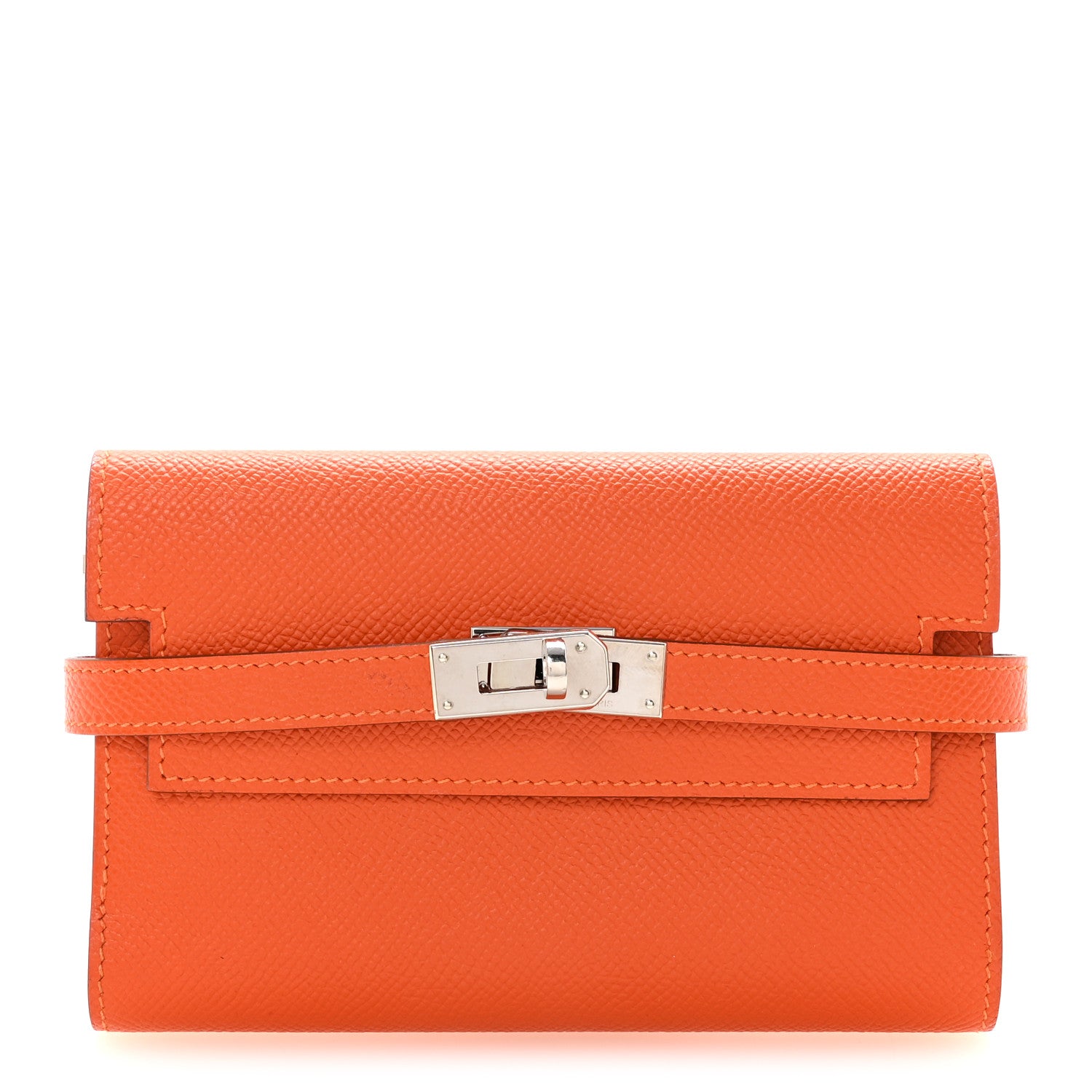 Hermes Epsom Medium Kelly Wallet Feu 1 of 6