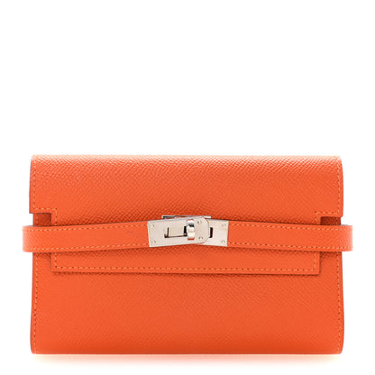 Hermes Epsom Medium Kelly Wallet Feu 1 of 6