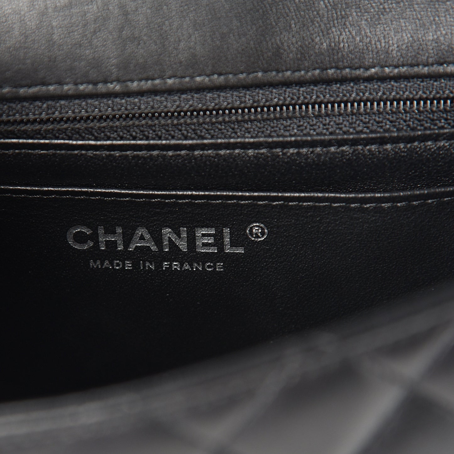 Lambskin Quilted Mini Square Flap Black