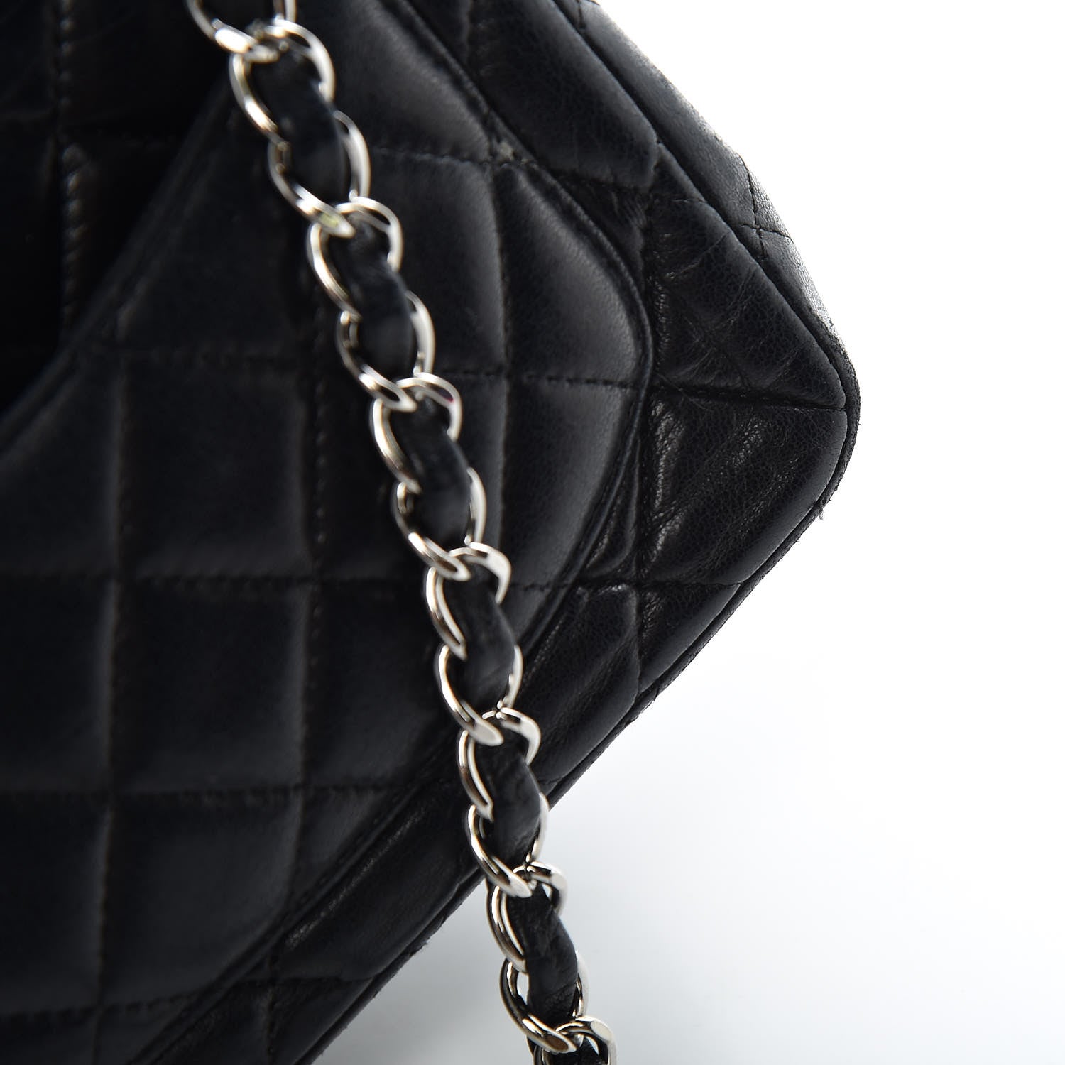 Chanel Lambskin Quilted Mini Square Flap Black 16 of 16