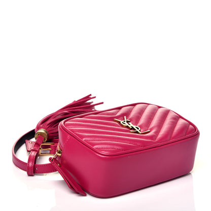 Saint Laurent Calfskin Matelasse Monogram Lou Belt Bag Bright Pink 4 of 9