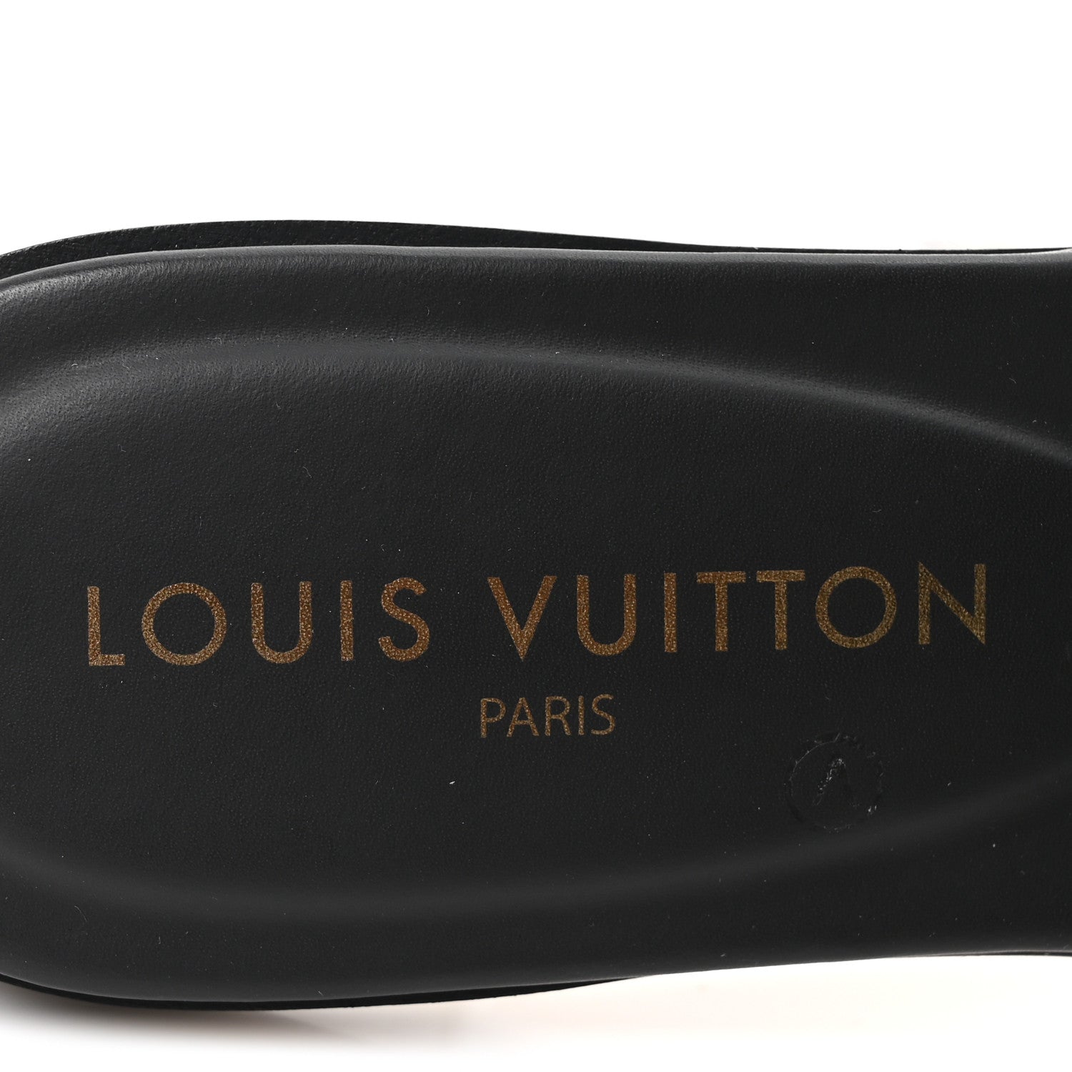Louis Vuitton Calfskin LV Isola Flat Sandals 39 Black 8 of 9