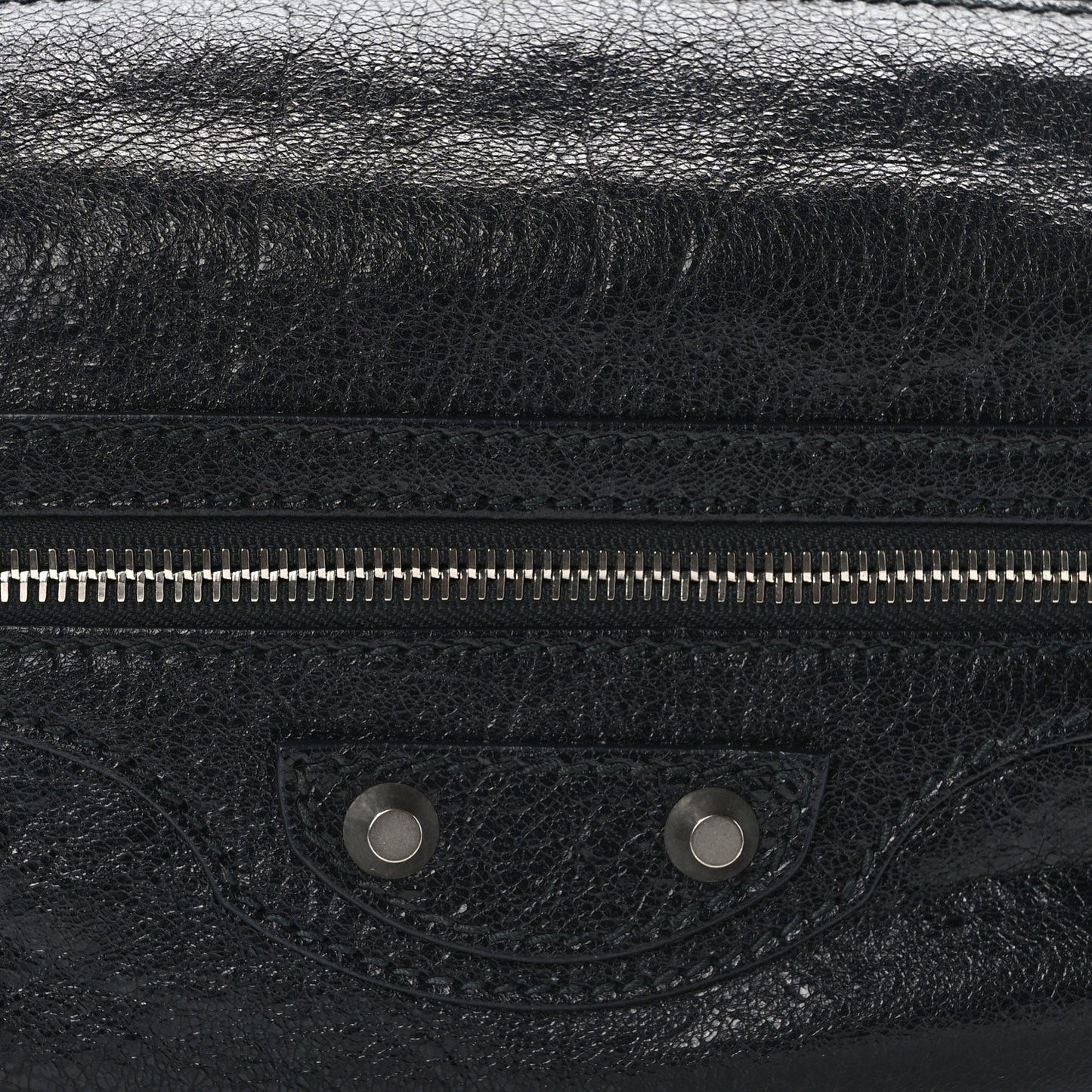 Lambskin Classic Hardware Neo Lift Hip Bag Black